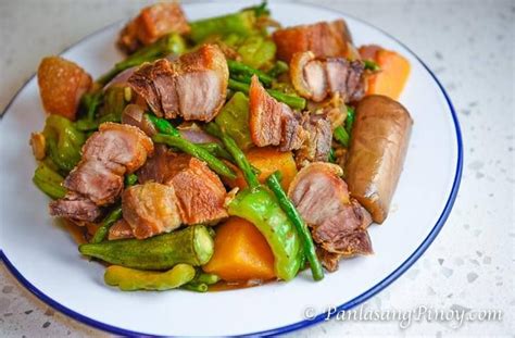 Pinakbet with Lechon Kawali .